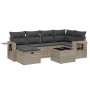 Garden sofa set 7 pieces with light gray PE rattan cushions by , Garden sets - Ref: Foro24-3263808, Price: 497,13 €, Discount: %