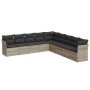 Set muebles jardín 9 pzas y cojines ratán sintético gris claro de , Conjuntos de jardín - Ref: Foro24-3249621, Precio: 669,76...