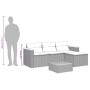 Gartensofa-Set, 3-teilig, mit grauen Kissen aus synthetischem Rattan von , Gartensets - Ref: Foro24-365827, Preis: 304,58 €, ...