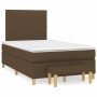 Cama box spring con colchón tela marrón oscuro 120x190 cm de , Camas y somieres - Ref: Foro24-3270421, Precio: 436,99 €, Desc...