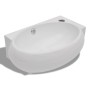 Lavabo con hueco de grifo y rebosadero cerámica blanco de vidaXL, Lavabos - Ref: Foro24-140698, Precio: 64,25 €, Descuento: %