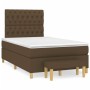 Box spring bed with dark brown fabric mattress 120x190 cm by , Beds and slatted bases - Ref: Foro24-3270428, Price: 465,99 €,...