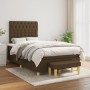 Cama box spring con colchón tela marrón oscuro 120x190 cm de , Camas y somieres - Ref: Foro24-3270428, Precio: 452,87 €, Desc...