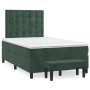 Cama box spring con colchón terciopelo verde oscuro 120x190 cm de , Camas y somieres - Ref: Foro24-3270496, Precio: 441,44 €,...