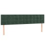 Cama box spring con colchón terciopelo verde oscuro 120x190 cm de , Camas y somieres - Ref: Foro24-3270496, Precio: 441,44 €,...