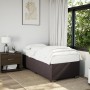 Cama box spring con colchón tela marrón oscuro 80x200 cm de , Camas y somieres - Ref: Foro24-3285091, Precio: 315,57 €, Descu...