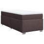 Box spring bed with dark brown fabric mattress 90x190 cm by , Beds and slatted bases - Ref: Foro24-3285098, Price: 345,61 €, ...