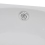 Lavabo con hueco de grifo y rebosadero cerámica blanco de vidaXL, Lavabos - Ref: Foro24-140698, Precio: 64,25 €, Descuento: %