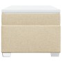 Cama box spring con colchón tela color crema 100x200 cm de , Camas y somieres - Ref: Foro24-3285114, Precio: 369,06 €, Descue...