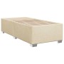 Cama box spring con colchón tela color crema 100x200 cm de , Camas y somieres - Ref: Foro24-3285114, Precio: 369,06 €, Descue...