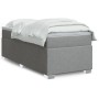 Cama box spring con colchón tela gris claro 90x200 cm de , Camas y somieres - Ref: Foro24-3285102, Precio: 308,76 €, Descuent...