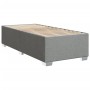 Box spring bed with light gray fabric mattress 90x200 cm by , Beds and slatted bases - Ref: Foro24-3285102, Price: 302,77 €, ...