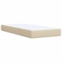 Box spring bed with cream-colored fabric mattress 80x200 cm by , Beds and slatted bases - Ref: Foro24-3285093, Price: 298,66 ...