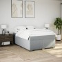 Cama box spring con colchón tela gris claro 140x200 cm de , Camas y somieres - Ref: Foro24-3285137, Precio: 494,01 €, Descuen...