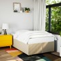 Cama box spring con colchón tela color crema 120x200 cm de , Camas y somieres - Ref: Foro24-3285128, Precio: 451,99 €, Descue...