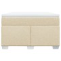 Cama box spring con colchón tela color crema 120x200 cm de , Camas y somieres - Ref: Foro24-3285128, Precio: 451,99 €, Descue...