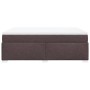 Box spring bed with dark brown fabric mattress 140x200 cm by , Beds and slatted bases - Ref: Foro24-3285140, Price: 477,72 €,...