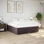 Cama box spring con colchón tela marrón oscuro 180x200 cm de , Camas y somieres - Ref: Foro24-3285154, Precio: 571,07 €, Desc...