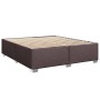 Cama box spring con colchón tela marrón oscuro 180x200 cm de , Camas y somieres - Ref: Foro24-3285154, Precio: 571,07 €, Desc...