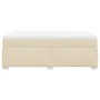 Cama box spring con colchón tela color crema 160x200 cm de , Camas y somieres - Ref: Foro24-3285149, Precio: 532,68 €, Descue...