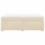 Box spring bed with cream-colored fabric mattress 140x190 cm by , Beds and slatted bases - Ref: Foro24-3285135, Price: 498,01...