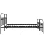 Estructura de cama cabecero y estribo metal negro 200x200 cm de , Camas y somieres - Ref: Foro24-376625, Precio: 165,52 €, De...