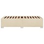 Cream-colored fabric bed frame 80x200 cm by , Beds and slatted bases - Ref: Foro24-3284434, Price: 148,68 €, Discount: %