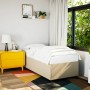 Estructura de cama de tela color crema 90x190 cm de , Camas y somieres - Ref: Foro24-3284441, Precio: 149,18 €, Descuento: %