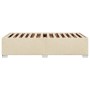 Cream-colored fabric bed frame 90x190 cm by , Beds and slatted bases - Ref: Foro24-3284441, Price: 149,18 €, Discount: %