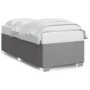 Estructura de cama de tela gris claro 90x200 cm de , Camas y somieres - Ref: Foro24-3284443, Precio: 124,30 €, Descuento: %