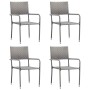 Garden chairs 4 units synthetic rattan anthracite by vidaXL, Garden chairs - Ref: Foro24-313121, Price: 110,99 €, Discount: %