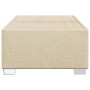 Estructura de cama de tela color crema 100x200 cm de , Camas y somieres - Ref: Foro24-3284455, Precio: 154,64 €, Descuento: %