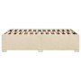 Cream fabric bed frame 120x190 cm by , Beds and slatted bases - Ref: Foro24-3284462, Price: 196,27 €, Discount: %