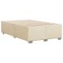 Cream fabric bed frame 120x190 cm by , Beds and slatted bases - Ref: Foro24-3284462, Price: 196,27 €, Discount: %