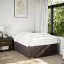 Estructura de cama tela marrón oscuro 120x190 cm de , Camas y somieres - Ref: Foro24-3284460, Precio: 196,27 €, Descuento: %