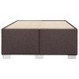 Estructura de cama tela marrón oscuro 120x190 cm de , Camas y somieres - Ref: Foro24-3284460, Precio: 196,27 €, Descuento: %