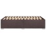 Estructura de cama tela marrón oscuro 120x190 cm de , Camas y somieres - Ref: Foro24-3284460, Precio: 196,27 €, Descuento: %