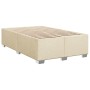 Cream-colored fabric bed frame 120x200 cm by , Beds and slatted bases - Ref: Foro24-3284469, Price: 201,91 €, Discount: %