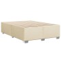 Bed without mattress, cream-colored fabric, 140x190 cm. by , Beds and slatted bases - Ref: Foro24-3284476, Price: 203,16 €, D...