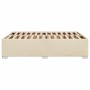 Bed without mattress, cream-colored fabric, 140x200 cm. by , Beds and slatted bases - Ref: Foro24-3284483, Price: 205,99 €, D...