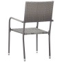 Garden chairs 4 units synthetic rattan anthracite by vidaXL, Garden chairs - Ref: Foro24-313121, Price: 110,99 €, Discount: %