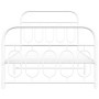 Metal bed frame with white headboard and footboard 100x190 cm by , Beds and slatted bases - Ref: Foro24-377178, Price: 89,18 ...