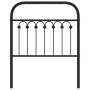 Cabecero de metal negro 80 cm de , Cabeceros y pies de cama - Ref: Foro24-376627, Precio: 37,17 €, Descuento: %