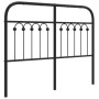 Black metal headboard 120 cm by , Headboards and footboards - Ref: Foro24-376631, Price: 63,21 €, Discount: %