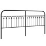 Black metal headboard 200 cm by , Headboards and footboards - Ref: Foro24-376638, Price: 69,99 €, Discount: %