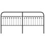 Black metal headboard 200 cm by , Headboards and footboards - Ref: Foro24-376638, Price: 69,99 €, Discount: %