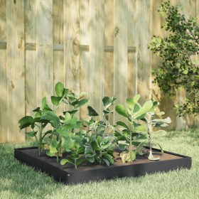 Anthracite grey steel flowerbed 100x100x18.5 cm by , Pots and planters - Ref: Foro24-851012, Price: 44,56 €, Discount: %