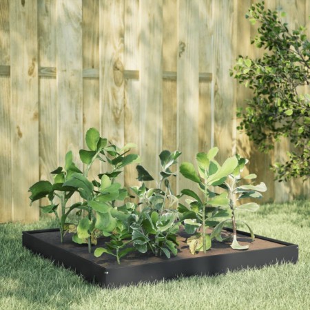 Arriate de acero gris antracita 100x100x18,5 cm de , Maceteros y jardineras - Ref: Foro24-851012, Precio: 44,99 €, Descuento: %