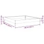 Anthracite grey steel flowerbed 100x100x18.5 cm by , Pots and planters - Ref: Foro24-851012, Price: 37,38 €, Discount: %