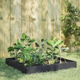 Anthracite grey steel flowerbed 100x100x26 cm by , Pots and planters - Ref: Foro24-851019, Price: 52,99 €, Discount: %